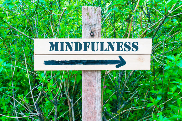 MINDFULNESS Directional sign Mindfulness in Everyday Life | From Busy to Present